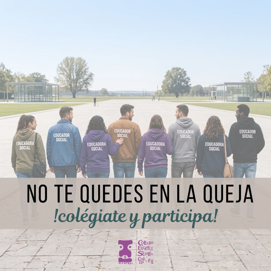 NO TE QUEDES EN LA QUEJA !COLÉGIATE Y PARTICIPA!